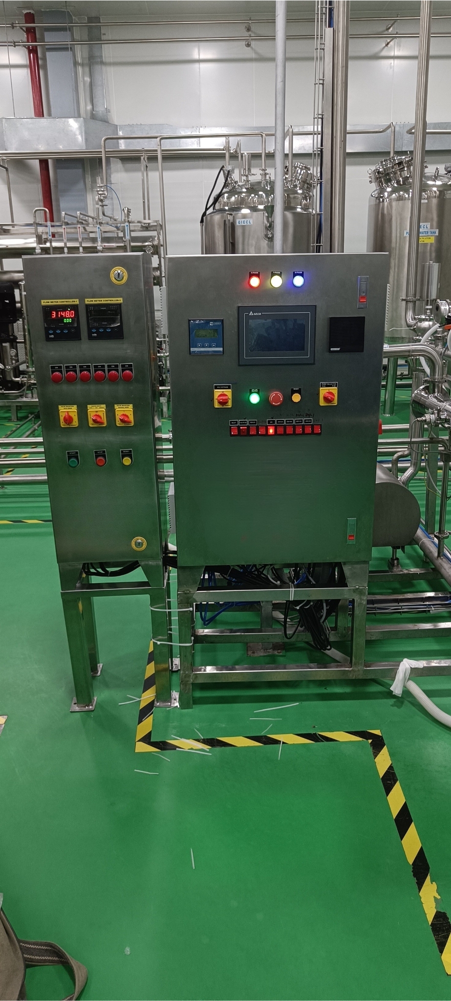 Control Panel For Hot Water Sanitization System
